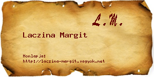 Laczina Margit névjegykártya